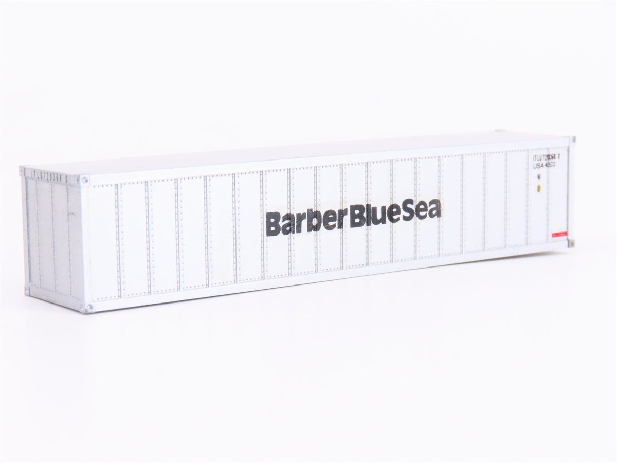 N Scale Micro-Trains MTL 81030 Barber Blue Sea 40&#39; Container - Custom