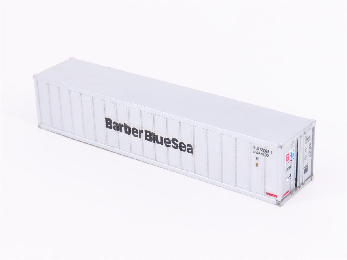 N Scale Micro-Trains MTL 81030 Barber Blue Sea 40&#39; Container - Custom