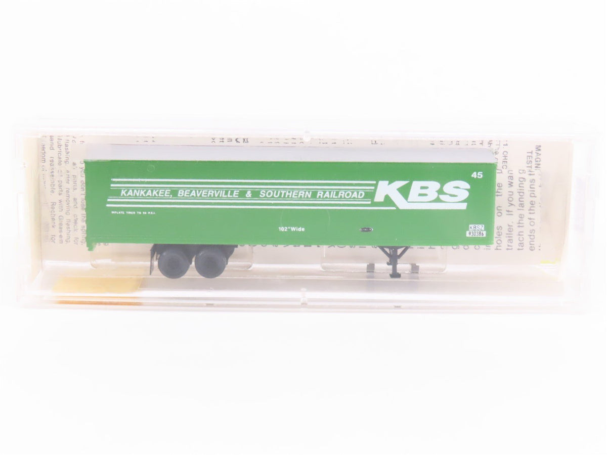 N Micro-Trains MTL 67000 KBS Kankakee Beaverville &amp; Southern Trailer - Custom