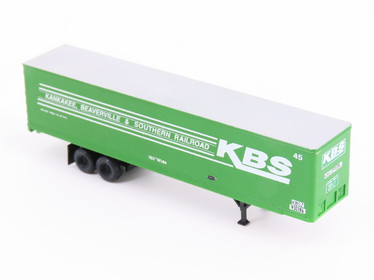 N Micro-Trains MTL 67000 KBS Kankakee Beaverville &amp; Southern Trailer - Custom