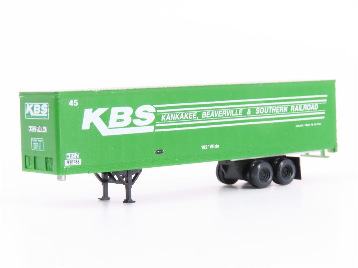 N Micro-Trains MTL 67000 KBS Kankakee Beaverville &amp; Southern Trailer - Custom