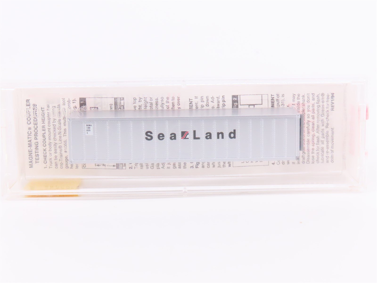 N Scale Micro-Trains MTL 81020 SEAU Sea Land 40' Container