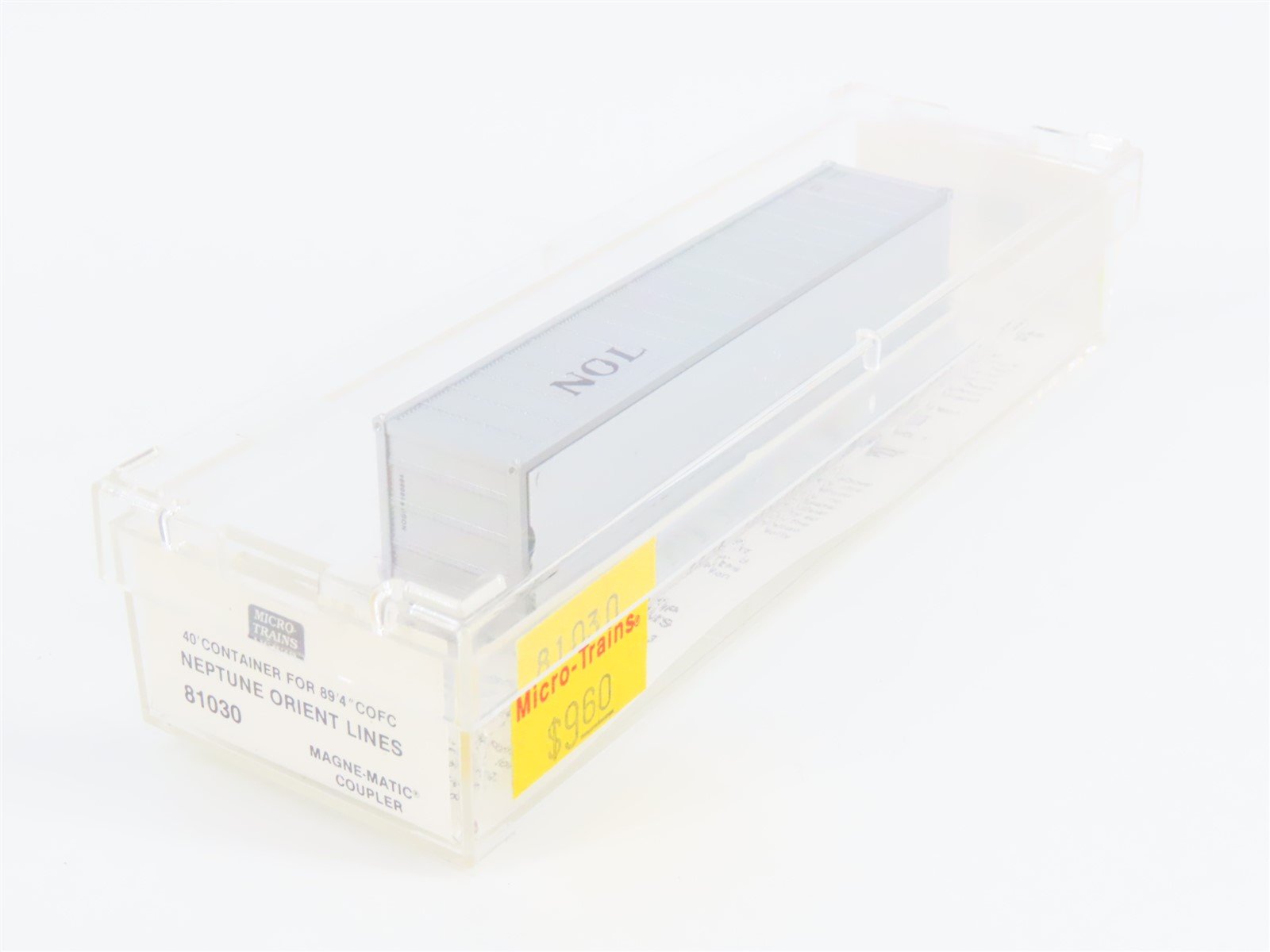 N Scale Micro-Trains MTL 81030 NOL Neptune Orient Lines 40' Container