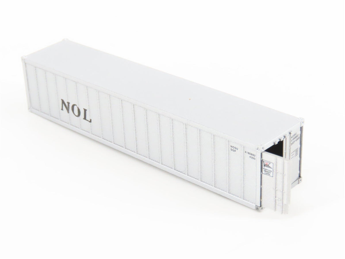 N Scale Micro-Trains MTL 81030/1 NOL Neptune Orient Lines 40&#39; Container