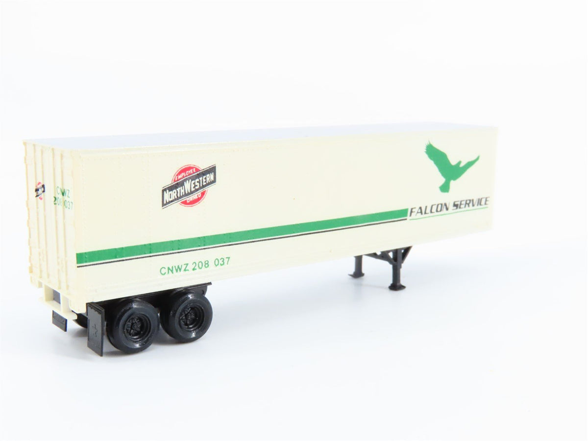 N Micro-Trains MTL 66000 CNWZ Chicago Northwestern 40&#39; Trailer #208037 - Custom