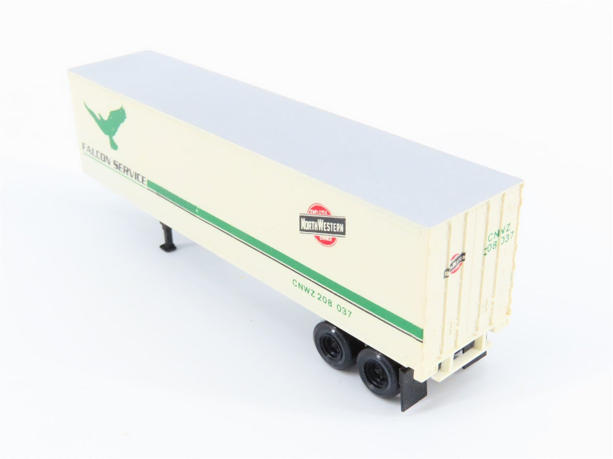 N Micro-Trains MTL 66000 CNWZ Chicago Northwestern 40&#39; Trailer #208037 - Custom