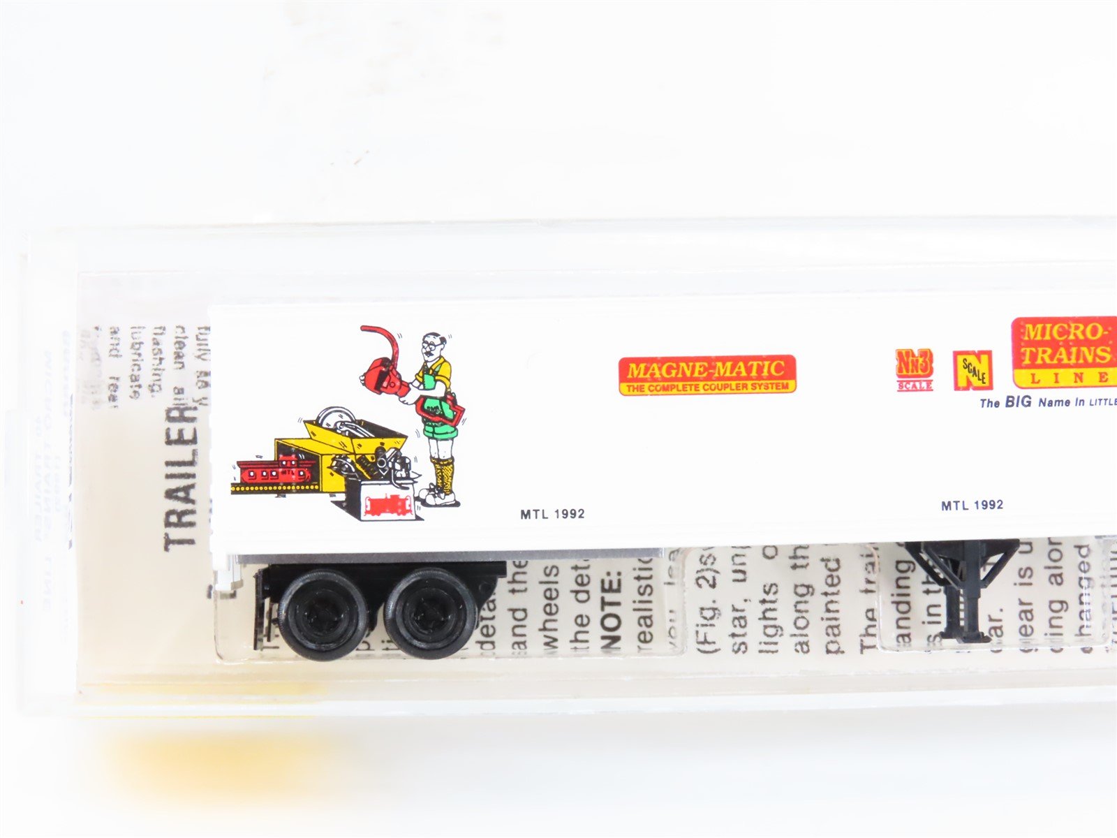 N Scale Micro-Trains Line MTL 66060 40' Van Trailer #1992