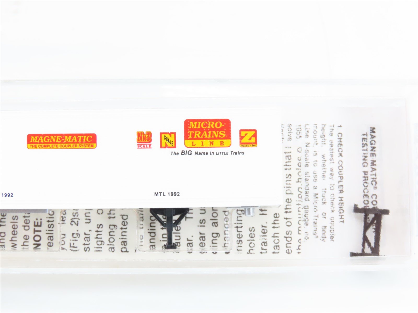 N Scale Micro-Trains Line MTL 66060 40' Van Trailer #1992