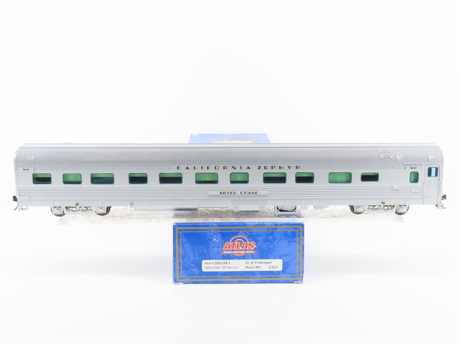 O Scale 2-Rail Atlas 3002198-1 WP California Zephyr 6-5 Sleeper Passenger #851