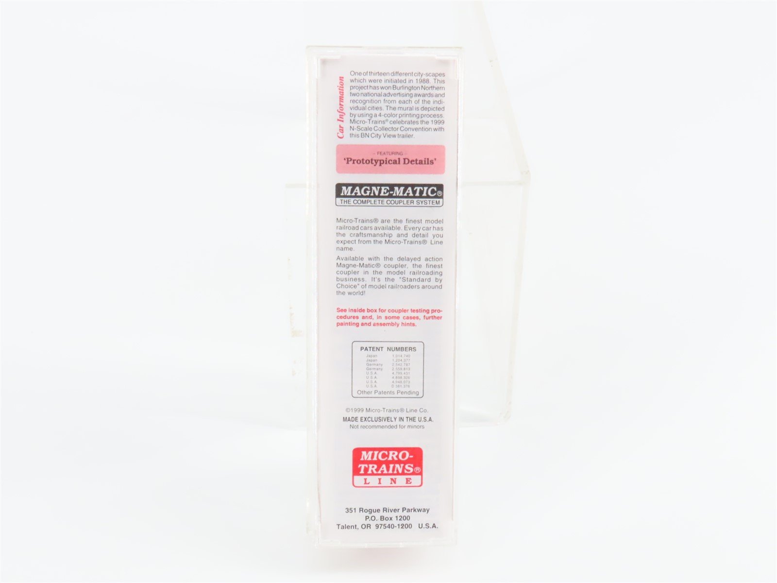 N Scale Micro-Trains Line MTL 67120 BNZ Intermodal St. Louis 45' Trailer #237829