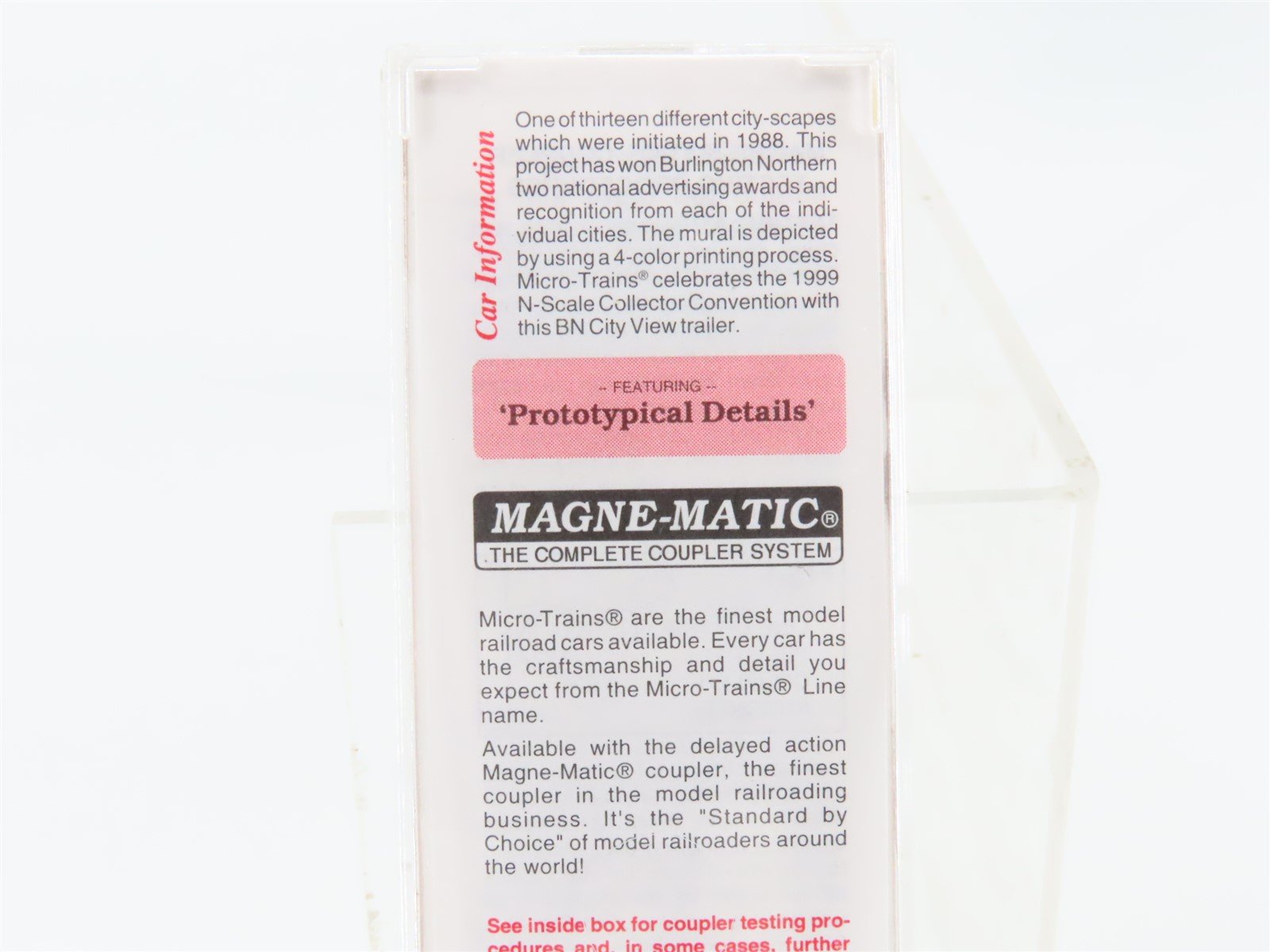 N Scale Micro-Trains Line MTL 67120 BNZ Intermodal St. Louis 45' Trailer #237829