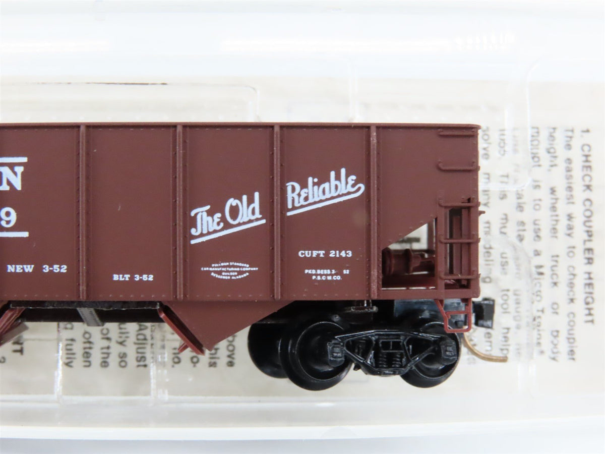 N Scale Micro-Trains MTL 56260 L&amp;N The Old Reliable 2-Bay Hopper #82199