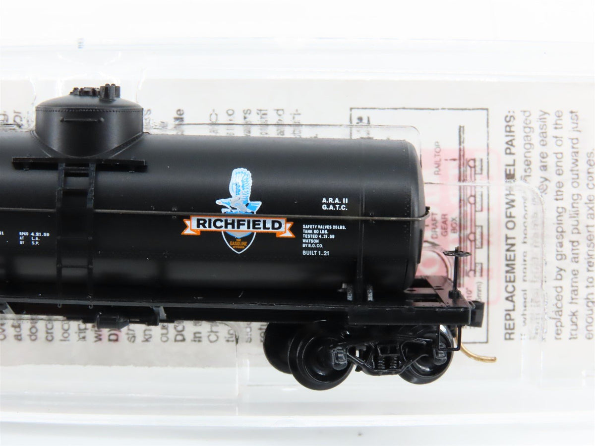 N Scale Micro-Trains MTL 65430 ROX Richfield Oil 39&#39; Single Dome Tank Car #670