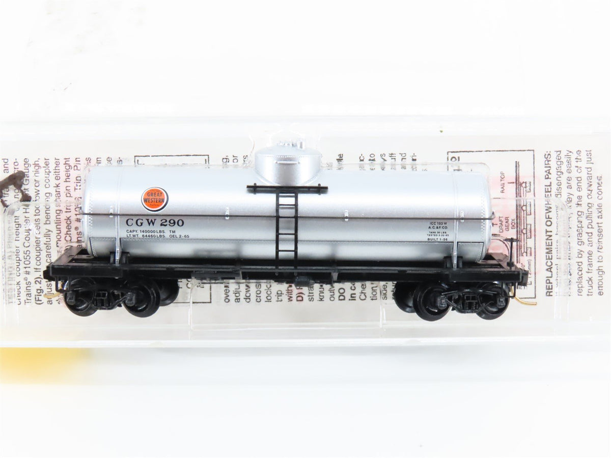 N Scale Micro-Trains MTL 65400 CGW Chicago Great Western 39&#39; Tank Car #290