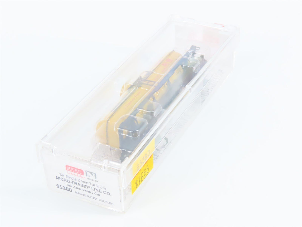 N Scale Micro-Trains Line MTL 65380 39&#39; Single Dome Tank Car #1995