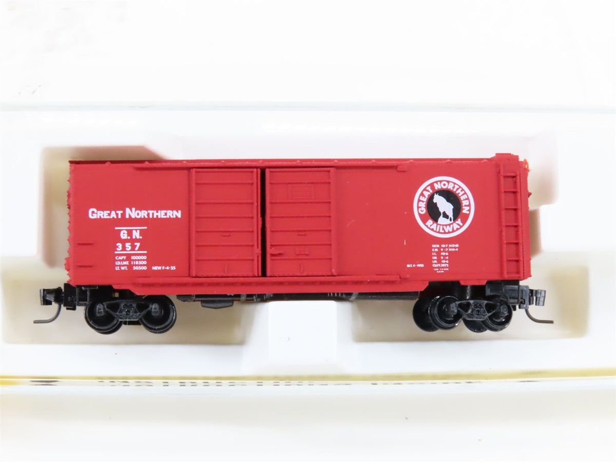 Z Scale Kadee Micro-Trains MTL 14802-2 GN Great Northern 40&#39; Box Car #357