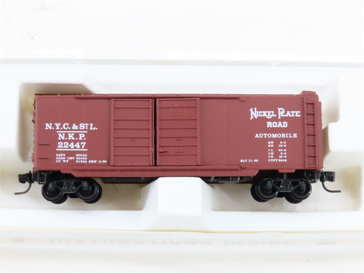 Z Kadee Micro-Trains MTL 14801-2 NYC&amp;STL NKP Nickel Plate Road Box Car #22447