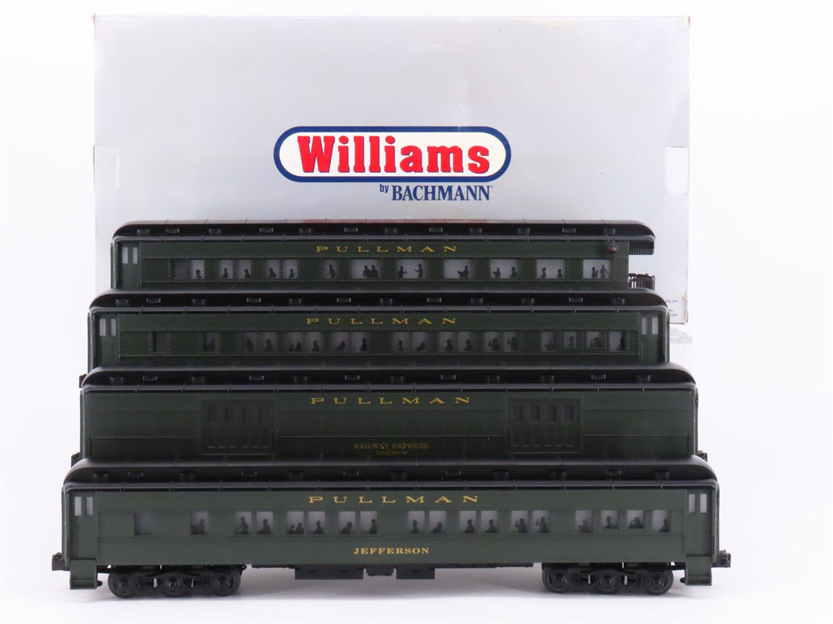 O Gauge 3-Rail Williams 43360 Pullman 72&#39; Heavyweight Passenger 4-Car Set