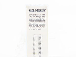 Z Kadee Micro-Trains MTL 14601 SP Southern Pacific Bulkhead Flat Car #506184