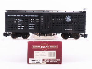 G Scale Bachmann 98118 DRGW Rio Grande Wood Sided Stock Car #342