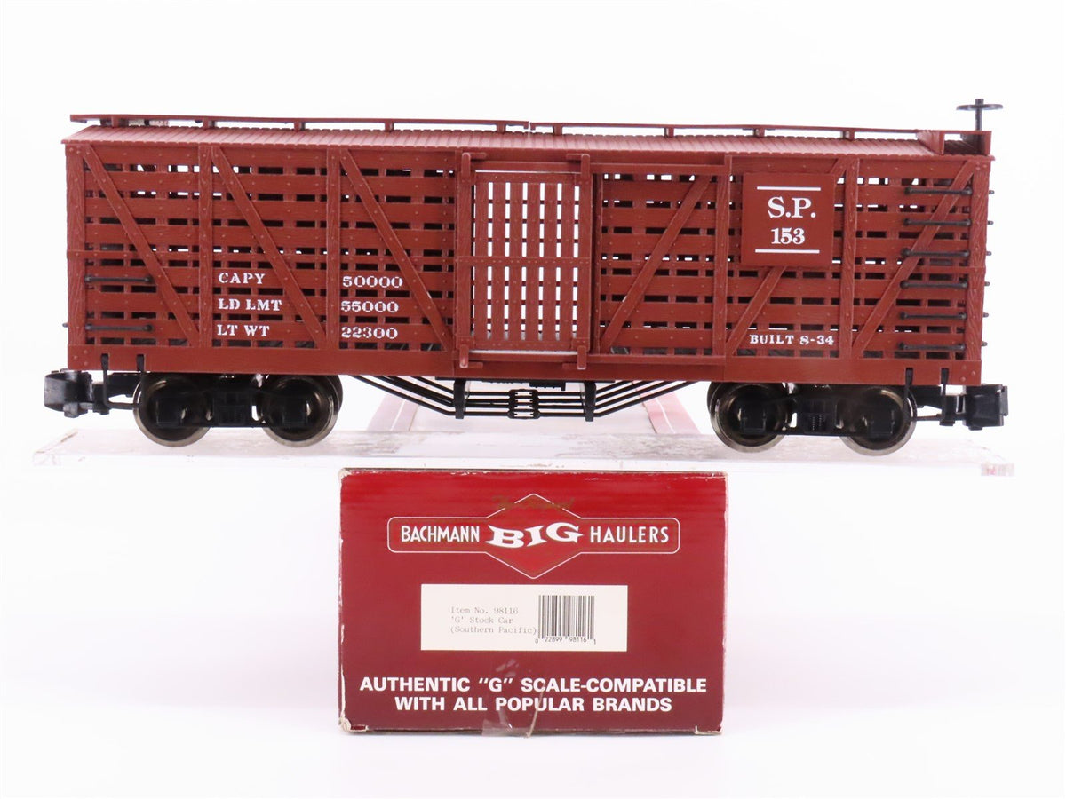 G Scale Bachmann 98116 SP Southern Pacific Wood Sided Stock Car #153