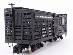 G Scale Bachmann 98118 DRGW Rio Grande Wood Sided Stock Car #342