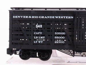 G Scale Bachmann 98118 DRGW Rio Grande Wood Sided Stock Car #342