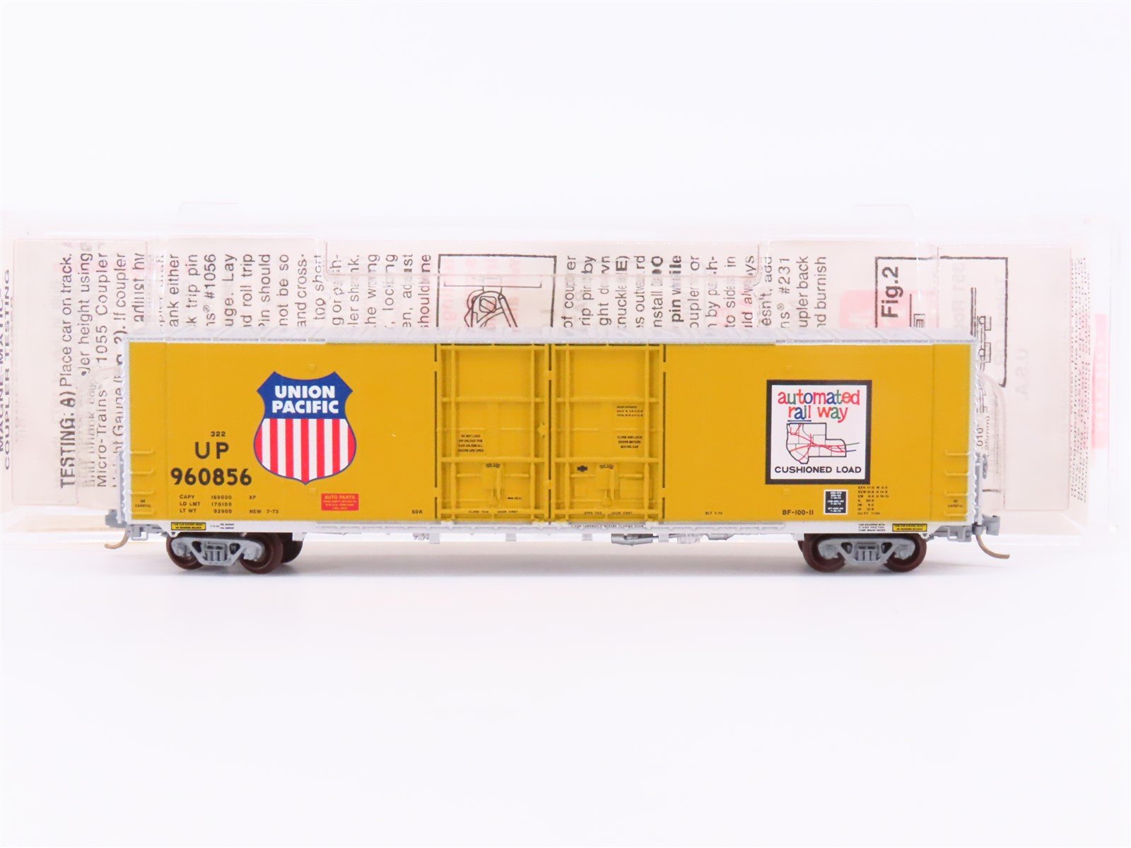 N Micro-Trains MTL 102020 UP Union Pacific 60' Double Plug Doors Box Car #960856