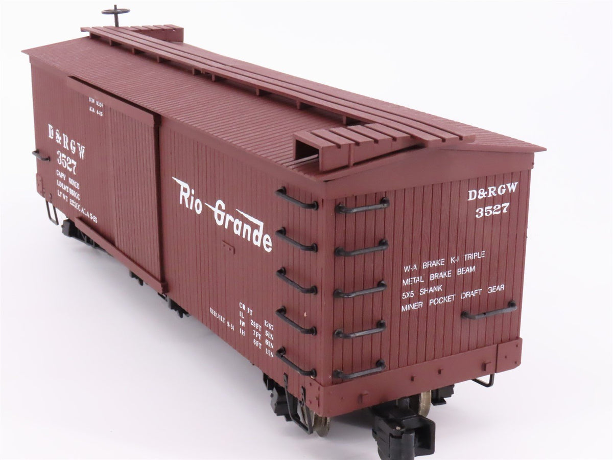 G Scale Bachmann 93348 DRGW Rio Grande Wood Sided Boxcar #3527