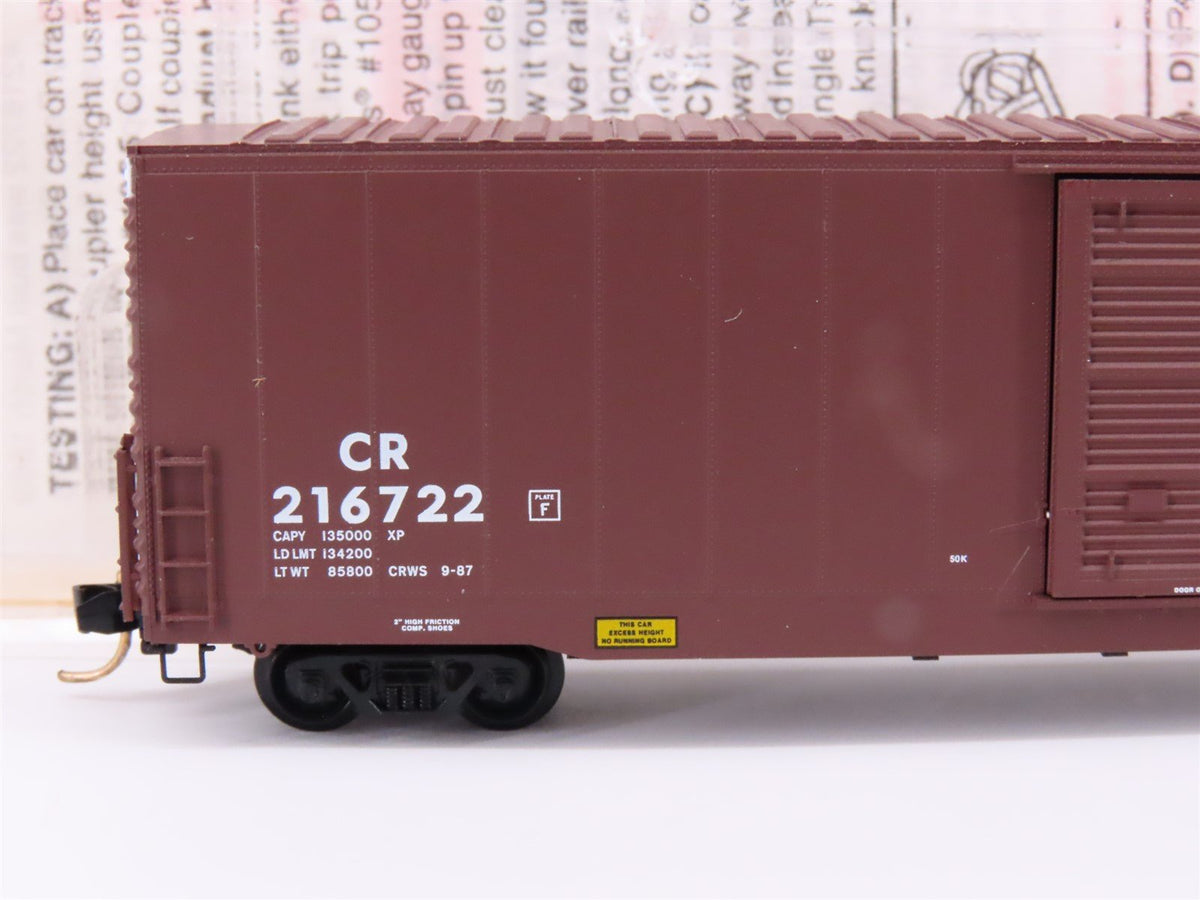 N Scale Micro-Trains MTL 104040 CR Conrail 60&#39; Single Door Box Car #216722