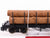 G Scale Bachmann 98470 Unlettered Black Stake Flatcar w/ Log Loads