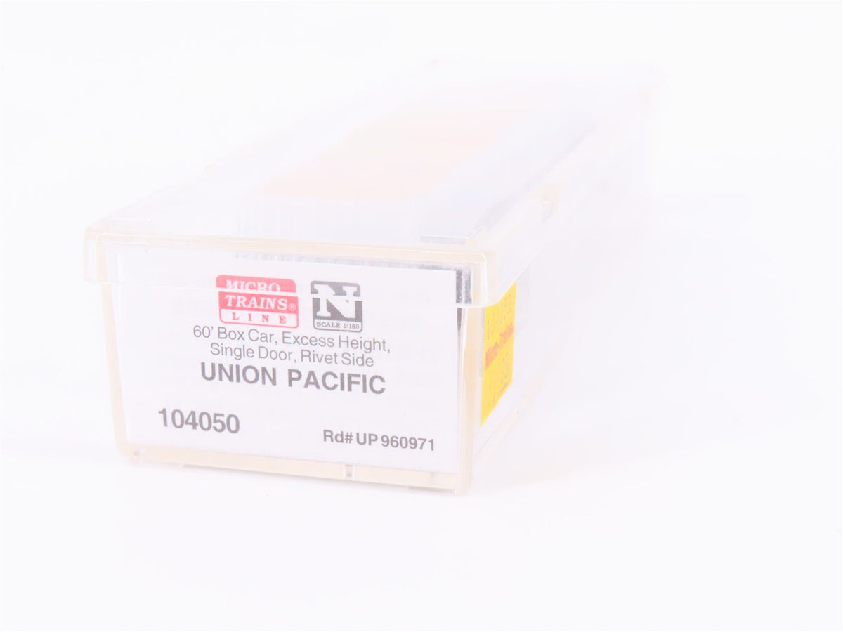 N Scale Micro-Trains MTL 104050 UP Union Pacific 60&#39; Single Door Box Car #960971