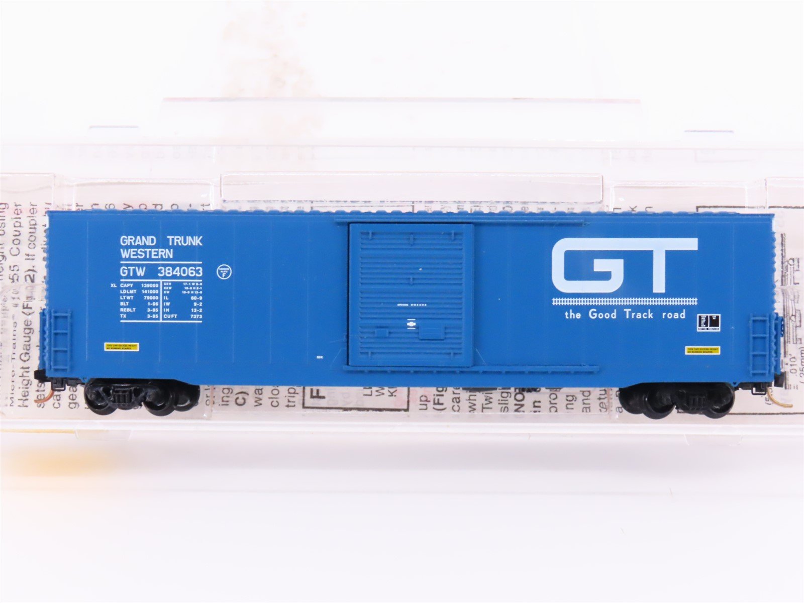 N Scale Micro-Trains MTL 104010 GTW Grand Trunk Western 60' Box Car #384063