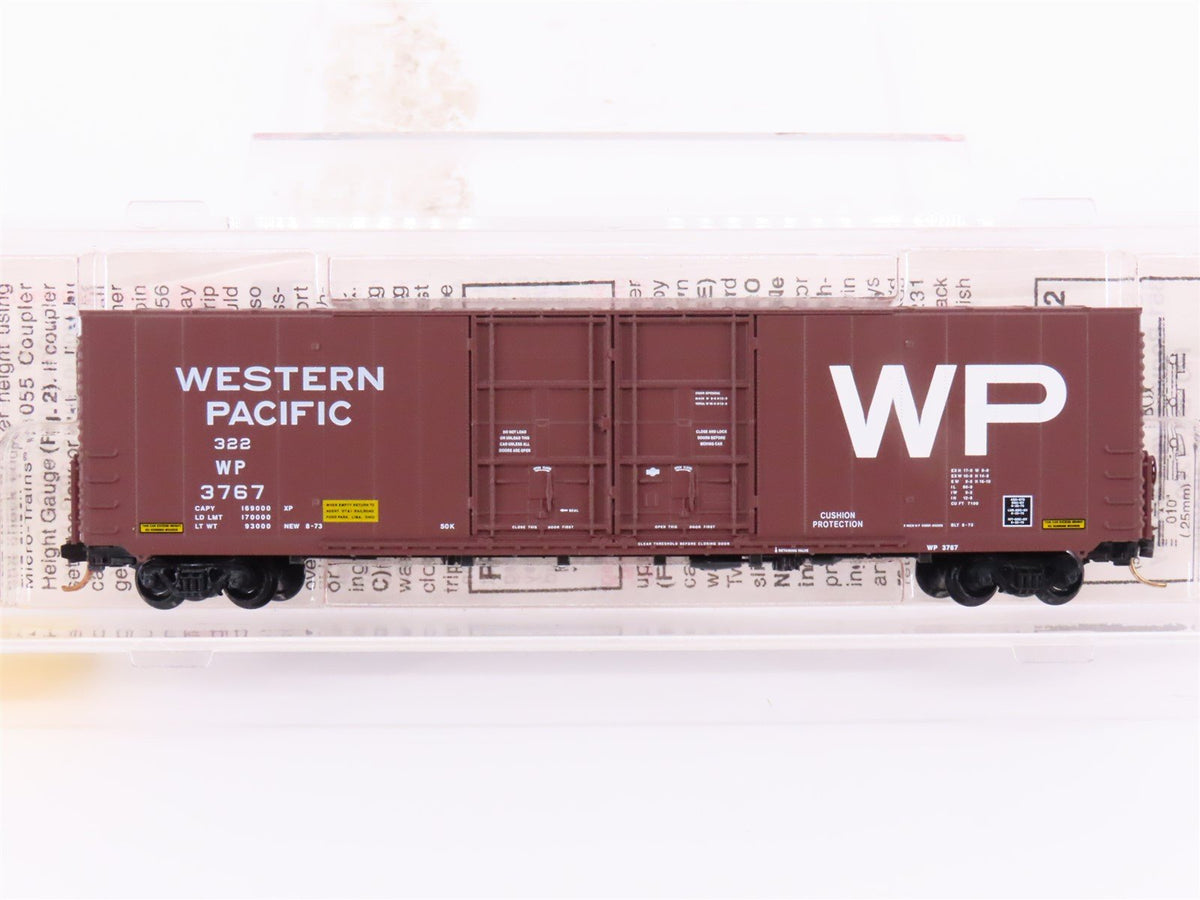 N Scale Micro-Trains MTL 102050 WP Western Pacific 60&#39; Double Door Box Car #3767