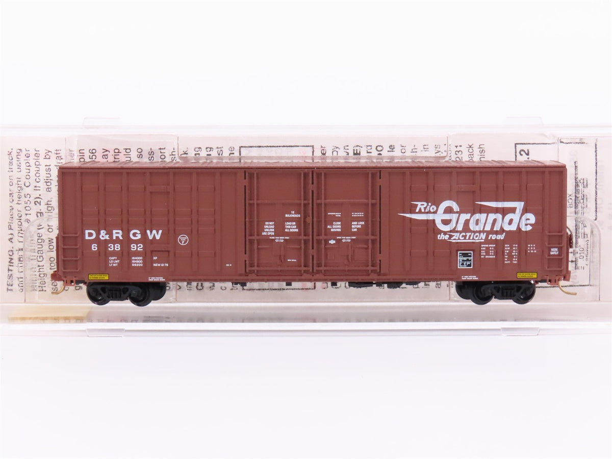 N Scale Micro-Trains MTL 103010 D&amp;RGW Rio Grande 60&#39; Double Door Box Car #63892