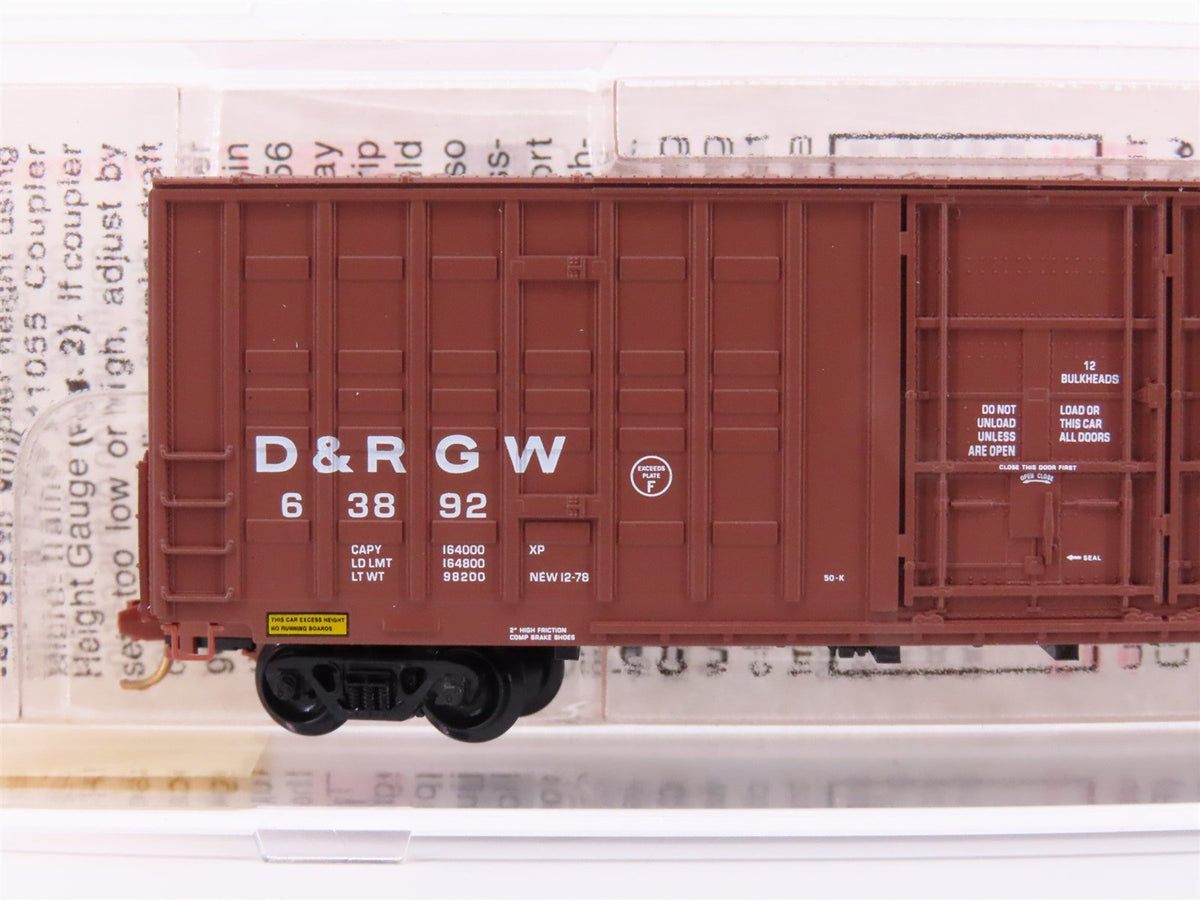 N Scale Micro-Trains MTL 103010 D&amp;RGW Rio Grande 60&#39; Double Door Box Car #63892