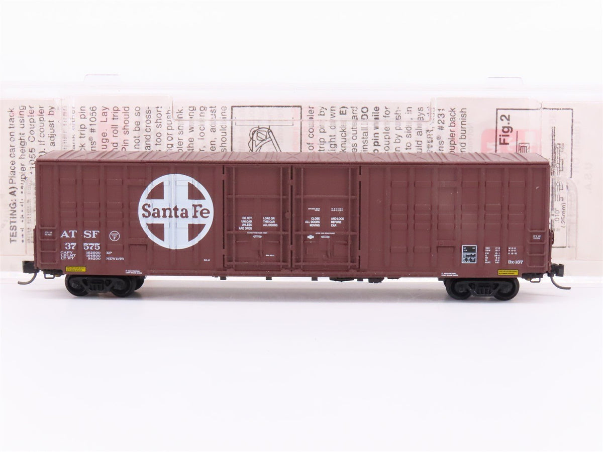 N Scale Micro-Trains MTL 103030 ATSF Santa Fe 60&#39; Double Door Box Car #37575