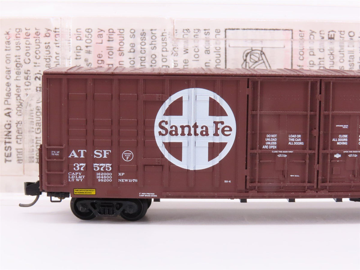 N Scale Micro-Trains MTL 103030 ATSF Santa Fe 60&#39; Double Door Box Car #37575