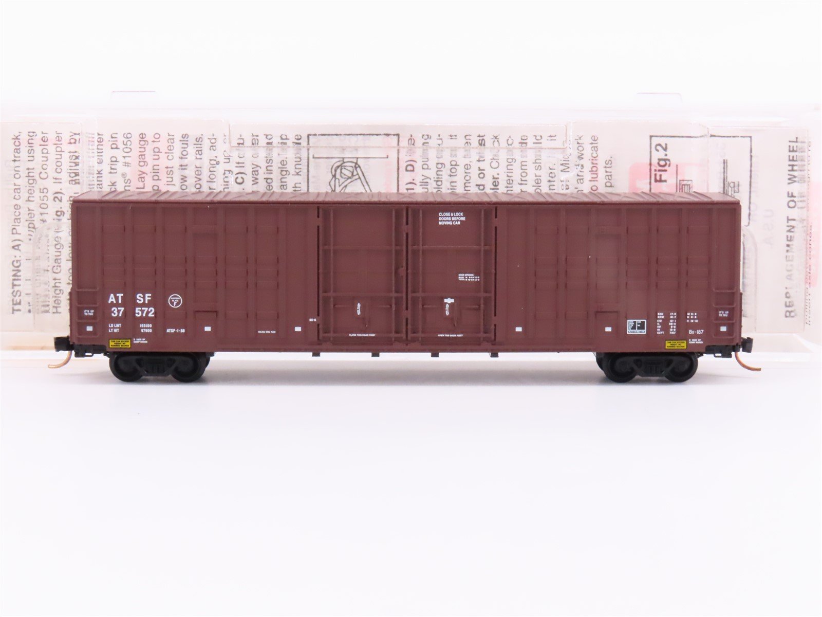 N Scale Micro-Trains MTL 103050 ATSF Santa Fe 60' Double Door Box Car #37572