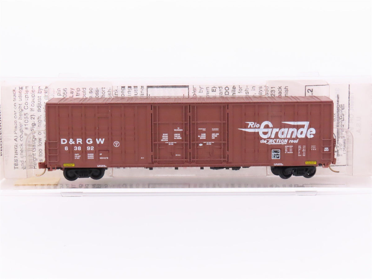 N Scale Micro-Trains MTL 103010 D&amp;RGW Rio Grande 60&#39; Double Door Box Car #63892