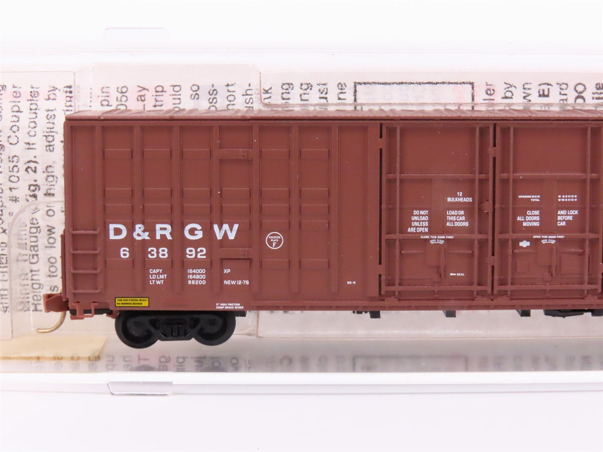 N Scale Micro-Trains MTL 103010 D&amp;RGW Rio Grande 60&#39; Double Door Box Car #63892