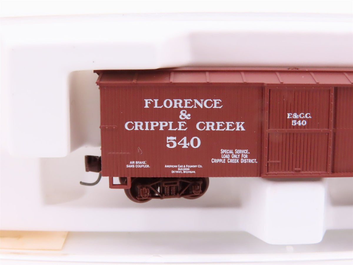 Nn3 Scale Micro-Trains MTL 15104 F&amp;CC Florence &amp; Cripple Creek 30&#39; Box Car #540