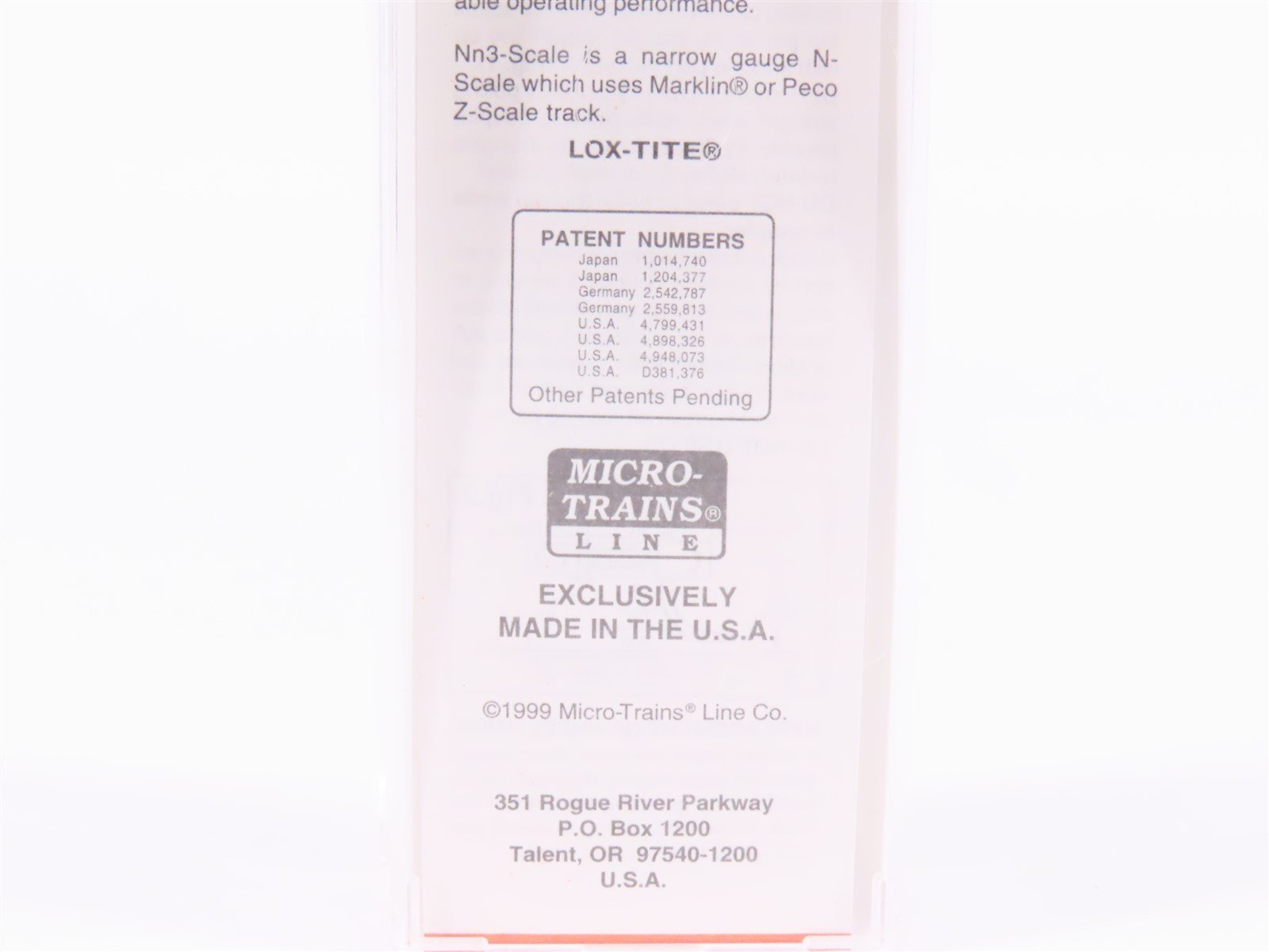 Nn3 Scale Micro-Trains MTL 15104 F&CC Florence & Cripple Creek 30' Box Car #540