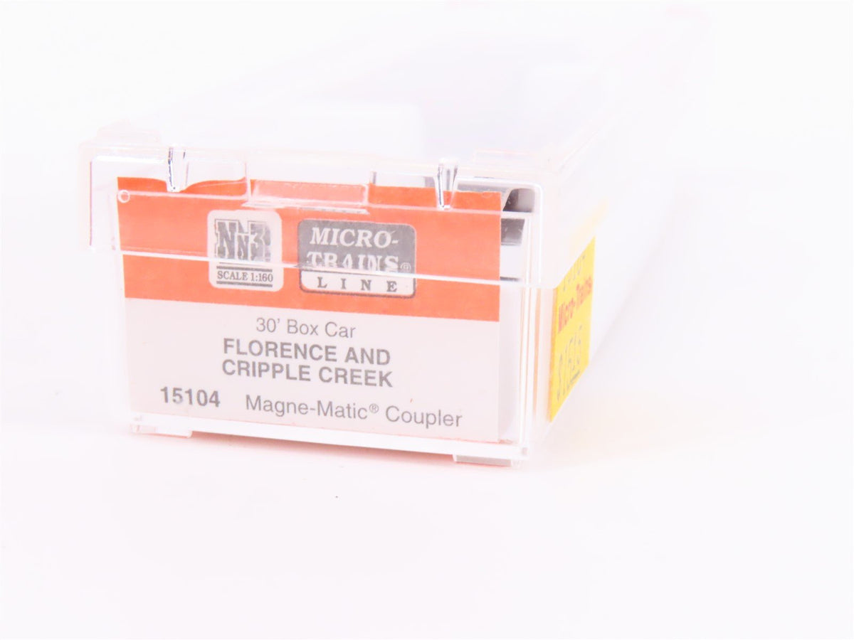 Nn3 Scale Micro-Trains MTL 15104 F&amp;CC Florence &amp; Cripple Creek 30&#39; Box Car #540