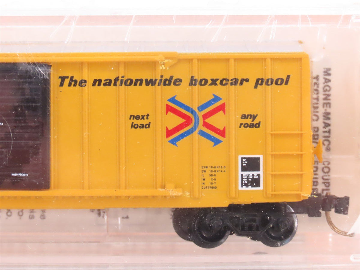 N Scale Micro-Trains MTL 25502 MP Railbox 50&#39; Single Door Box Cars Sealed 3-Pack