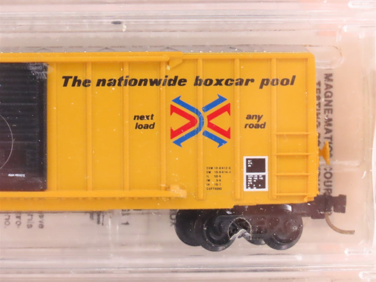 N Scale Micro-Trains MTL 25502 MP Railbox 50&#39; Single Door Box Cars Sealed 3-Pack