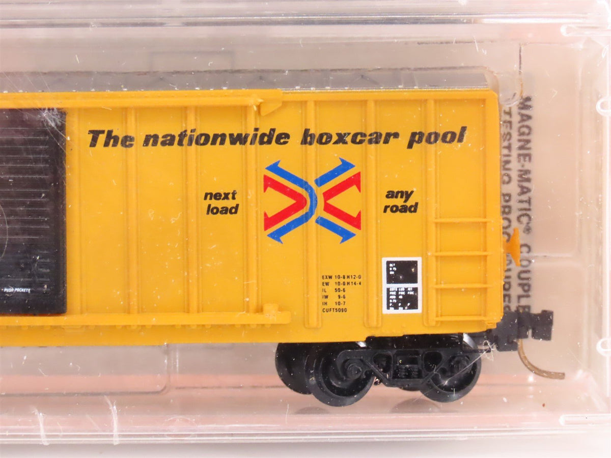 N Scale Micro-Trains MTL 25502 MP Railbox 50&#39; Single Door Box Cars Sealed 3-Pack