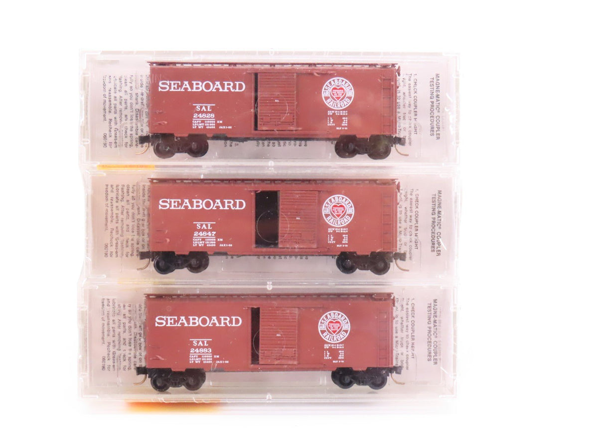 N Scale Micro-Trains MTL 20642 SAL Seaboard Air Line Box Cars Sealed 3-Pack