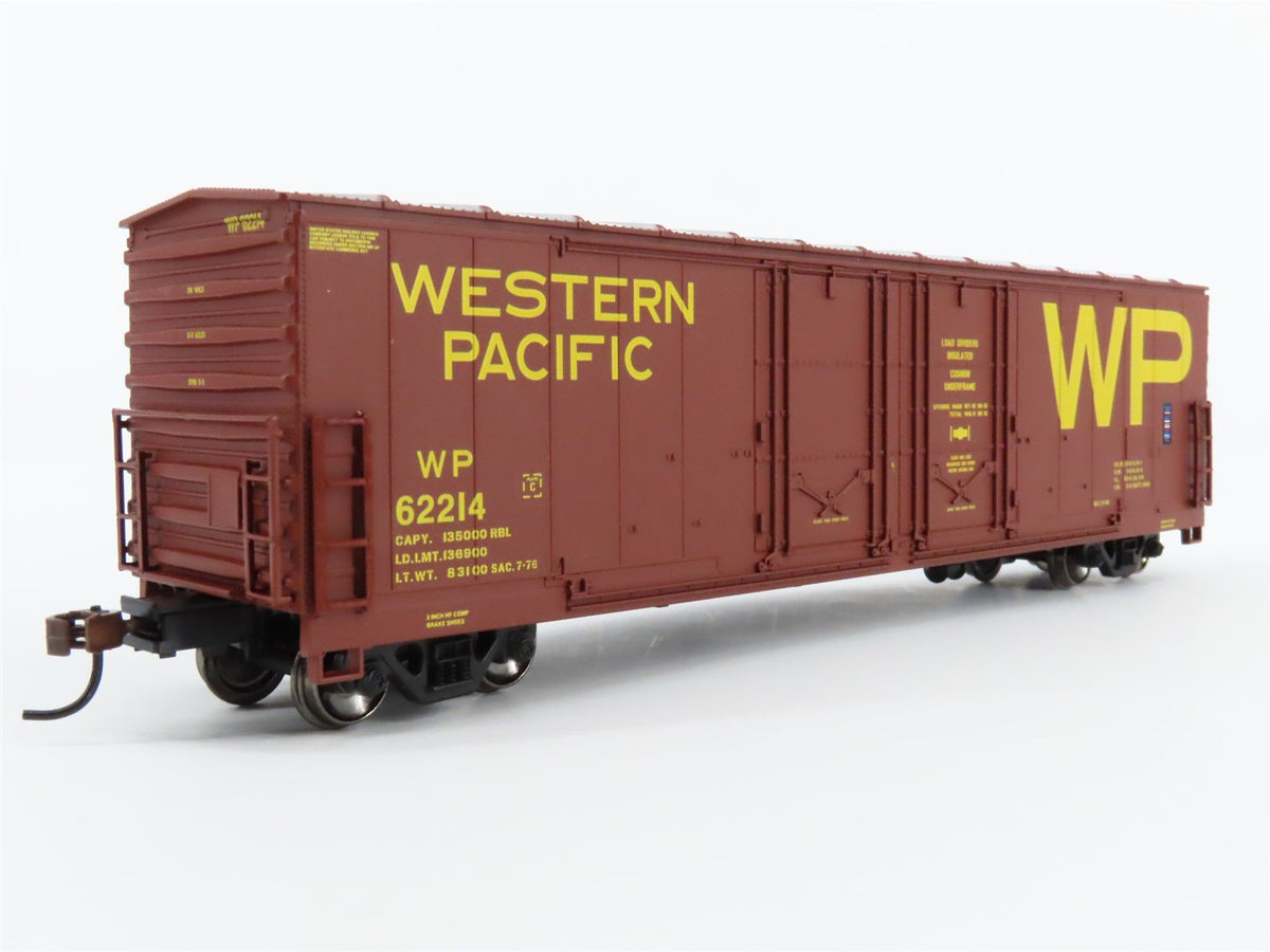 HO Scale Athearn 91364 WP Western Pacific 50&#39; Double Plug Door Box Car #62214