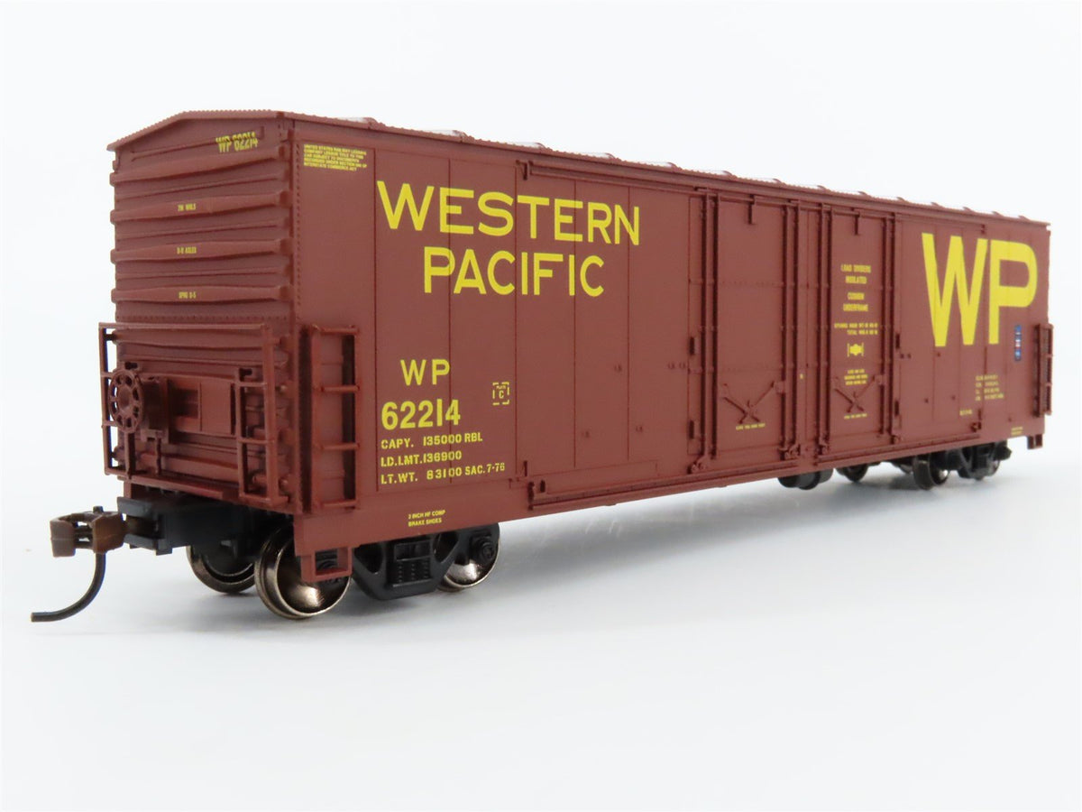 HO Scale Athearn 91364 WP Western Pacific 50&#39; Double Plug Door Box Car #62214